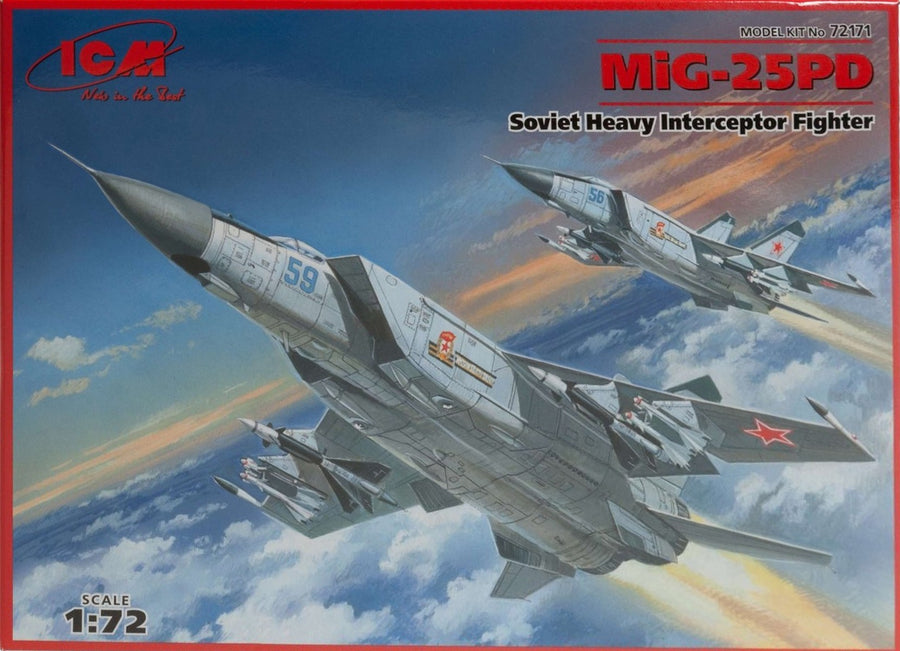ICM 1/72 MiG-25PD Soviet Heavy Interceptor Fighter Kit