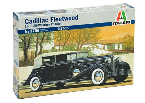 Italeri 1/24 Cadillac Fleetwood 1933 All-Weather Phaeton Kit ITA-03706