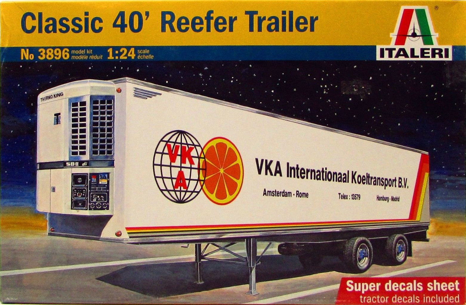 Italeri 1/24 Classic 40' Reefer Trailer Kit