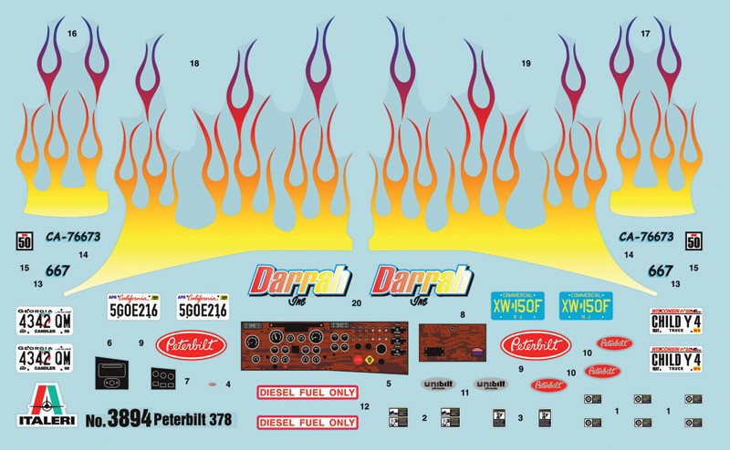 Italeri 1/24 Classic Peterbilt 378-119 Kit ITA-03894