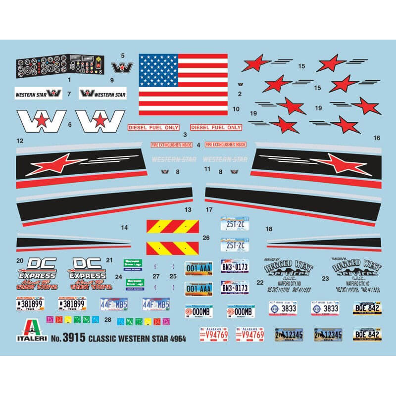 Italeri 1/24 Classic Western Star Kit