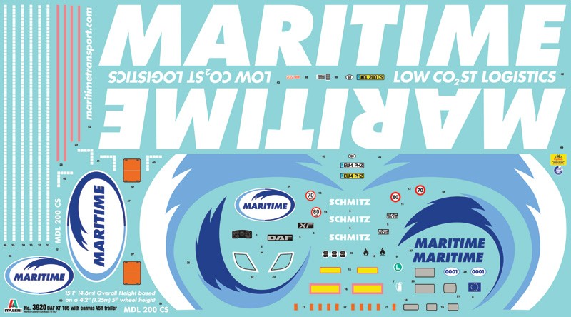 Italeri 1/24 DAF XF105 "Maritime" Kit ITA-03920