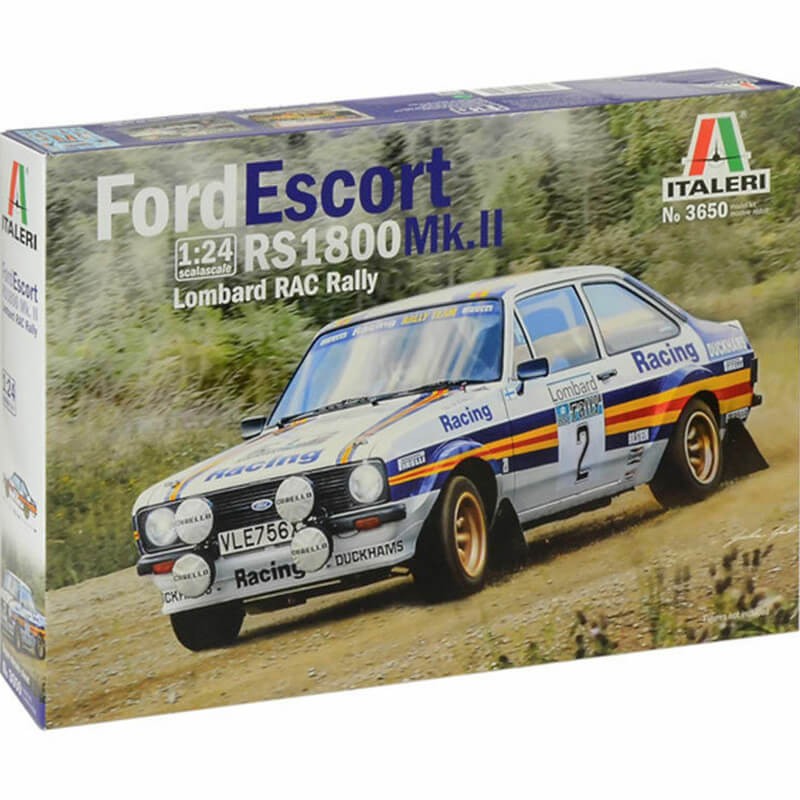 Italeri 1/24 Ford Escort RS 1800 Mk.II Lombard RAC Rally Kit