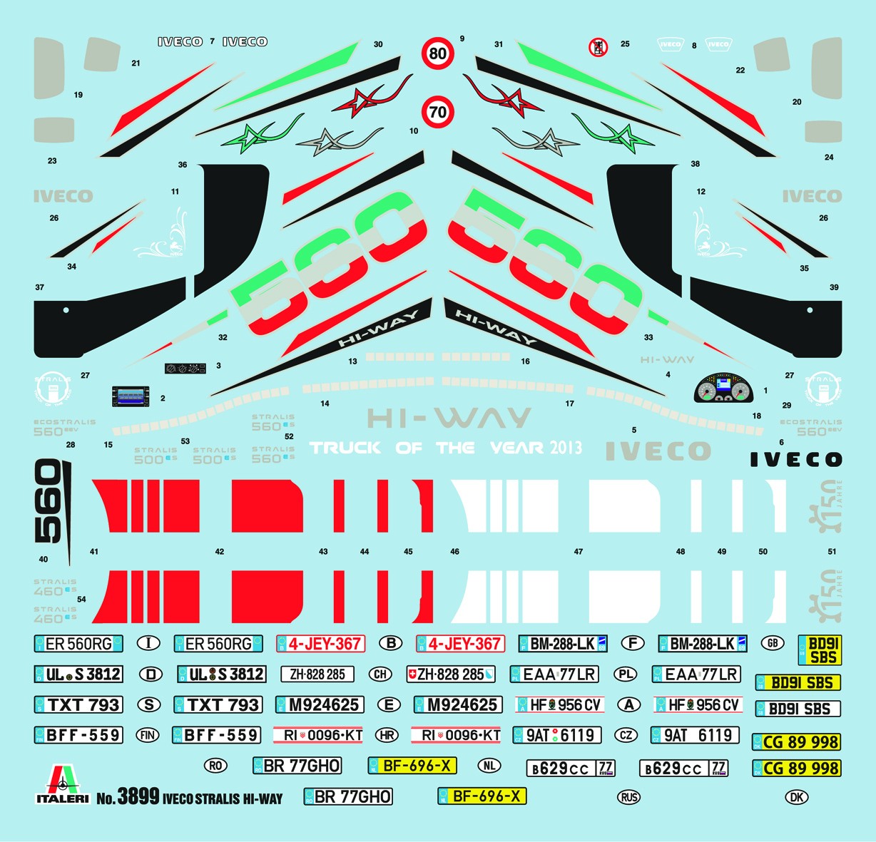 Italeri 1/24 IVECO Stralis Hi-Way Euro 5 Kit ITA-03899