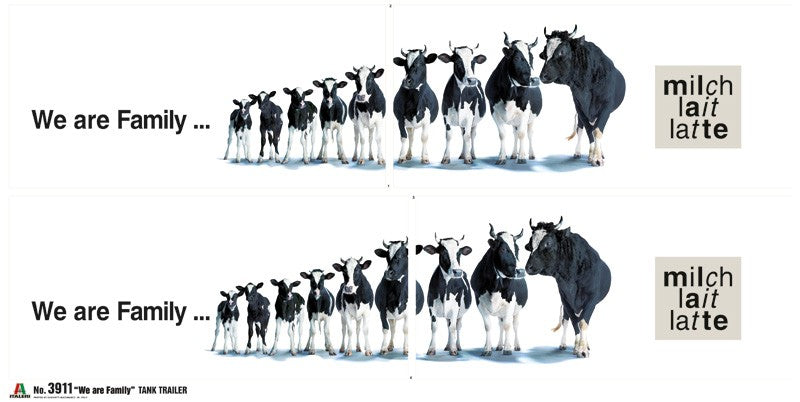 Italeri 1/24 "We are Family" Tank Trailer Kit ITA-03911