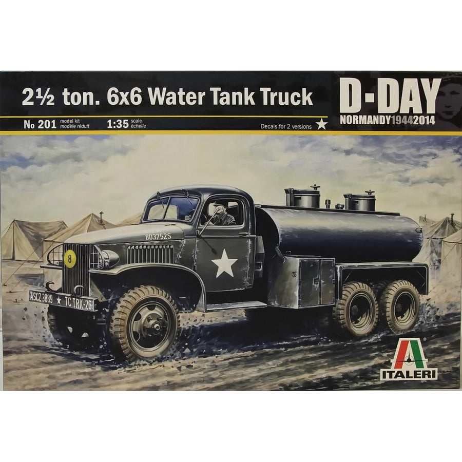 Italeri 1/35 2 1/2 Ton. 6x6 Water Tank Truck Kit