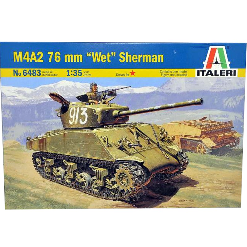 Italeri 1/35 M4A2 76 mm "Wet" Sherman Kit