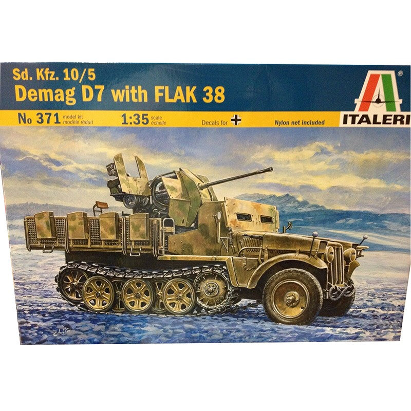 Italeri 1/35 Sd. Kfz. 10/5 Demag D7 With FLAK 38 Kit