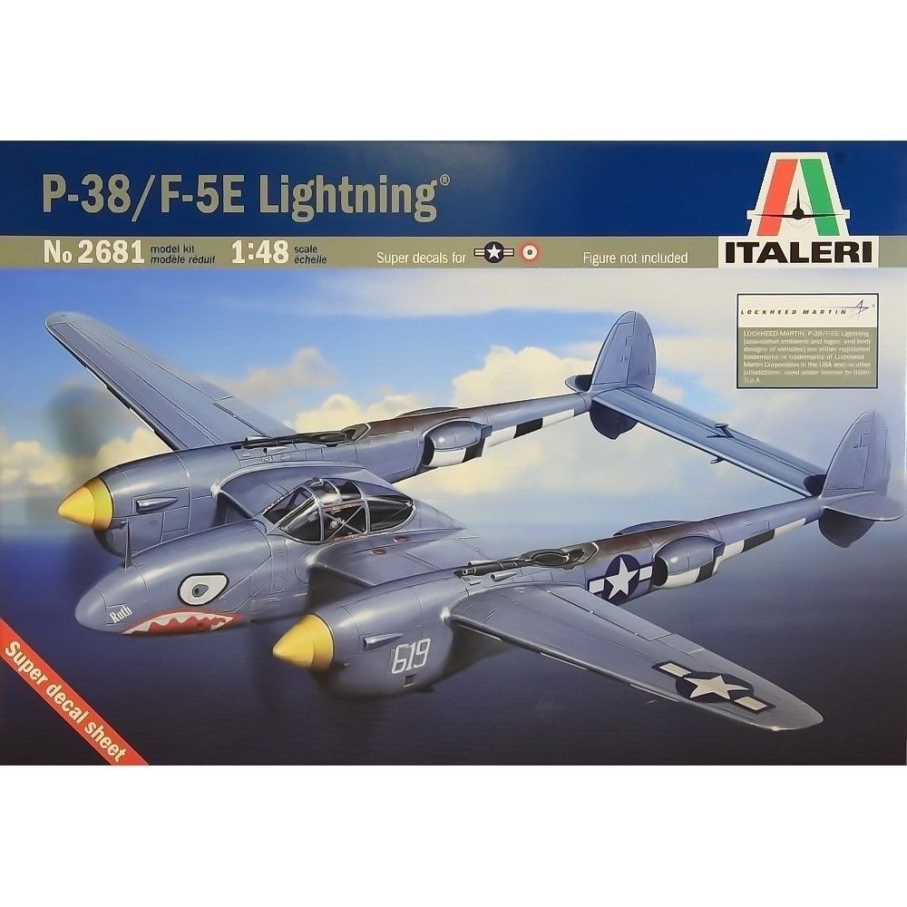 Italeri 1/48 P-38/F-5E Lightning Kit