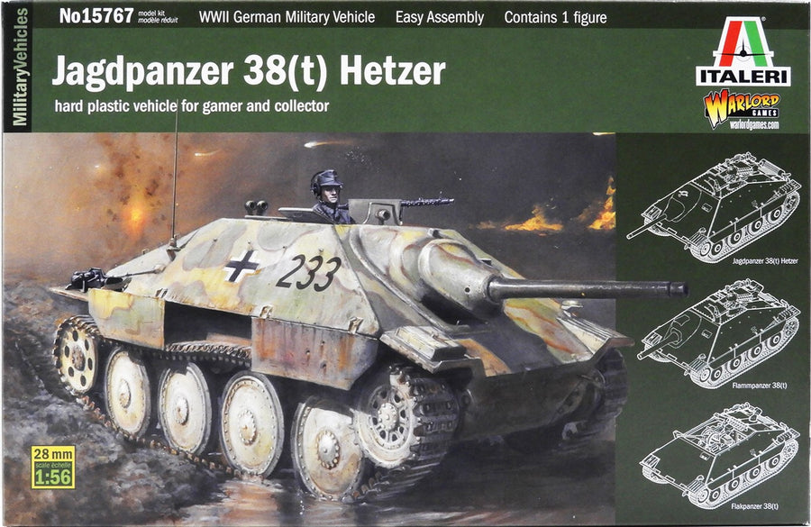 Italeri 1/56 Jagdpanzer 38(t) Hetzer Kit