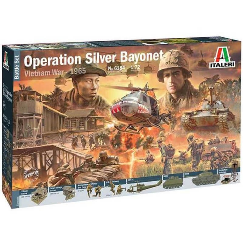 Italeri 1/72 Battle Set Operation Silver Bayonet Vietnam War 1965 Kit