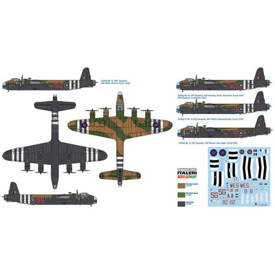 Italeri 1/72 Stirling Mk. IV Glider Tug - Paratroops Transport Kit