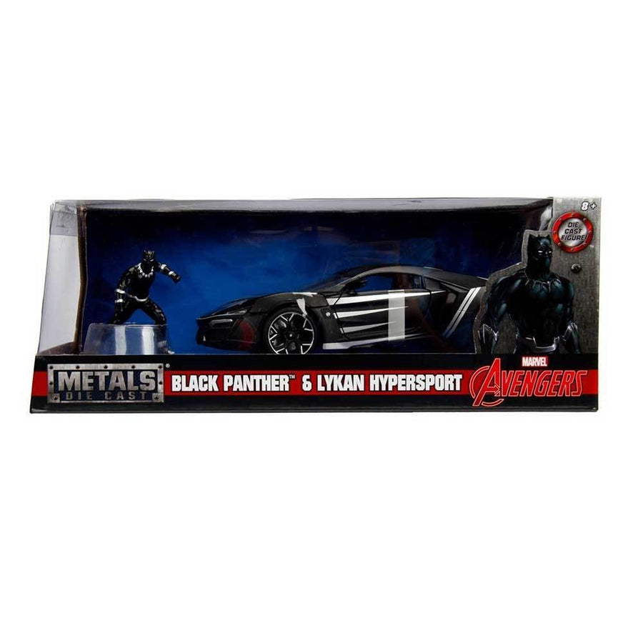 Jada 1/24 Black Panther & Lykan HyperSport Movie Hollywood Rides