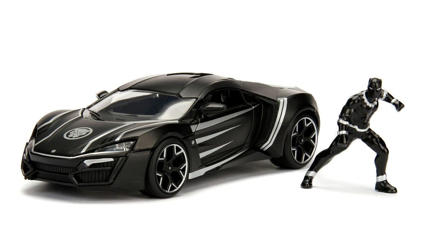 Jada 1/24 Black Panther & Lykan HyperSport Movie Hollywood Rides
