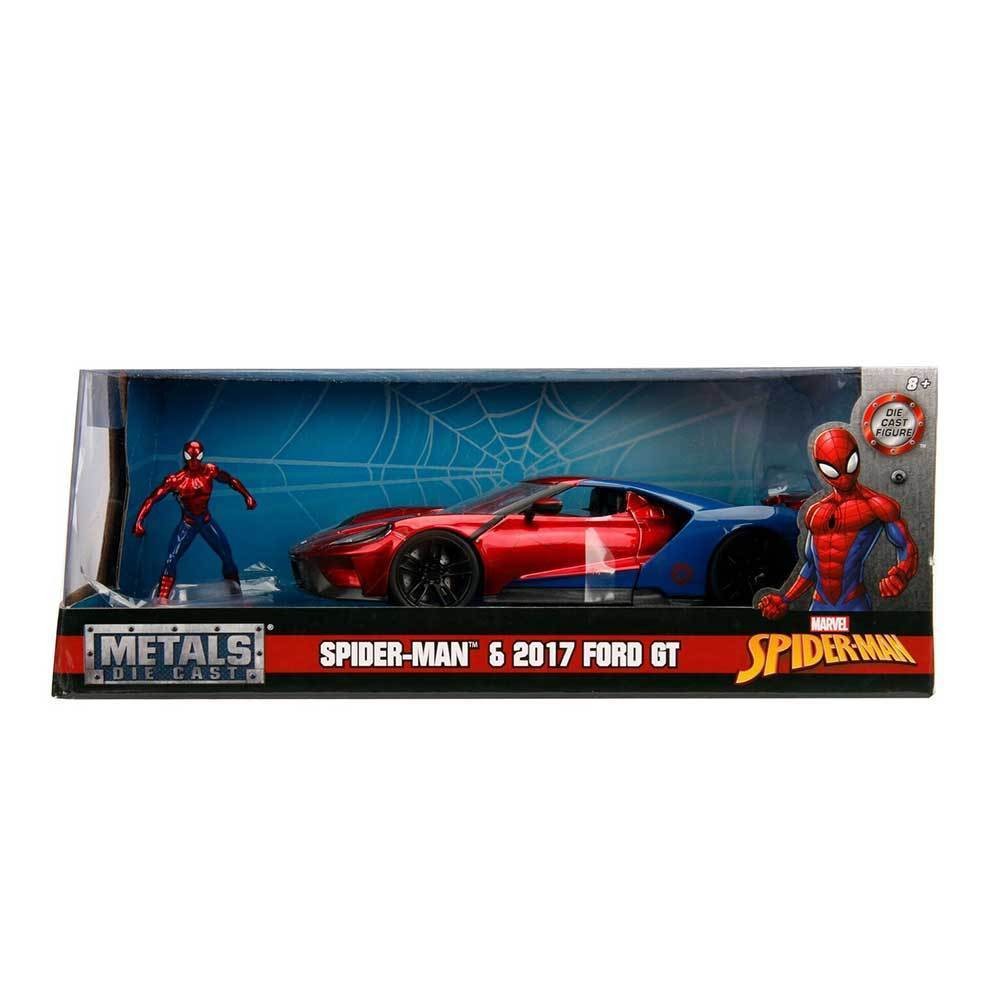 Jada 1/24 Spider Man & 2017 Ford GT Movie Hollywood Rides