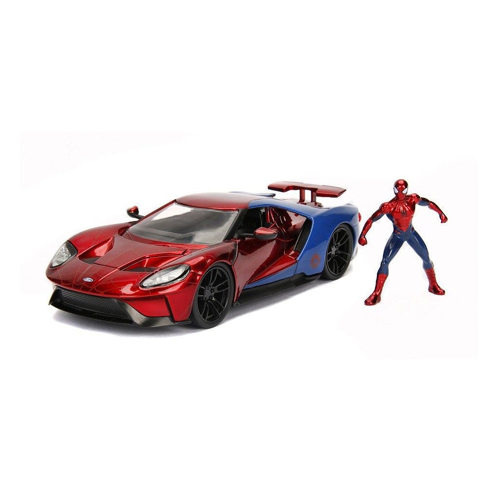 Jada 1/24 Spider Man & 2017 Ford GT Movie Hollywood Rides