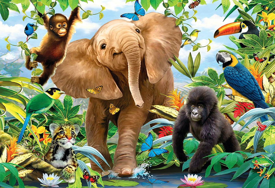 Jungle Juniors by Howard Robinson 24pcs Super Sized Floor Puzzle