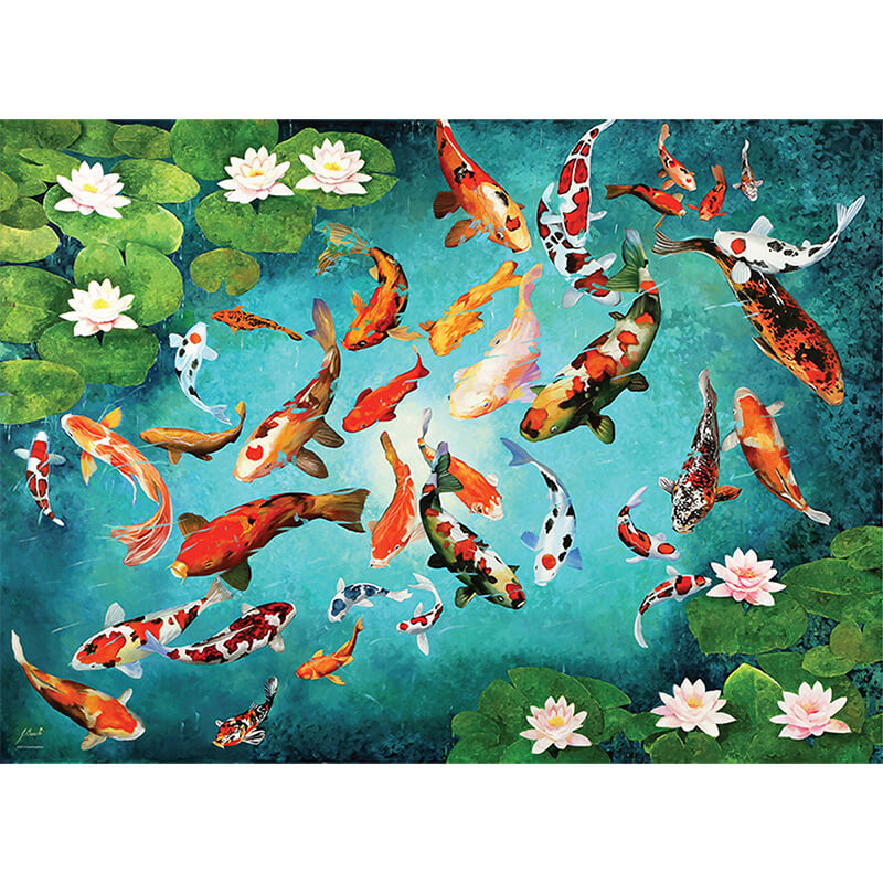 Koi Fish by Guido Borelli 1000pc Puzzle
