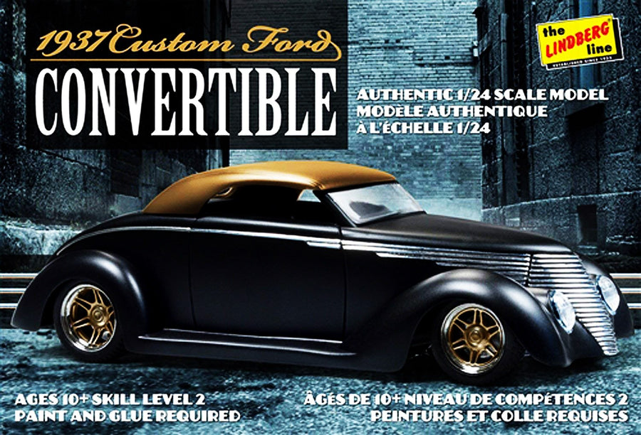 Lindberg 1/24 1937 Ford Custom Convertible Kit