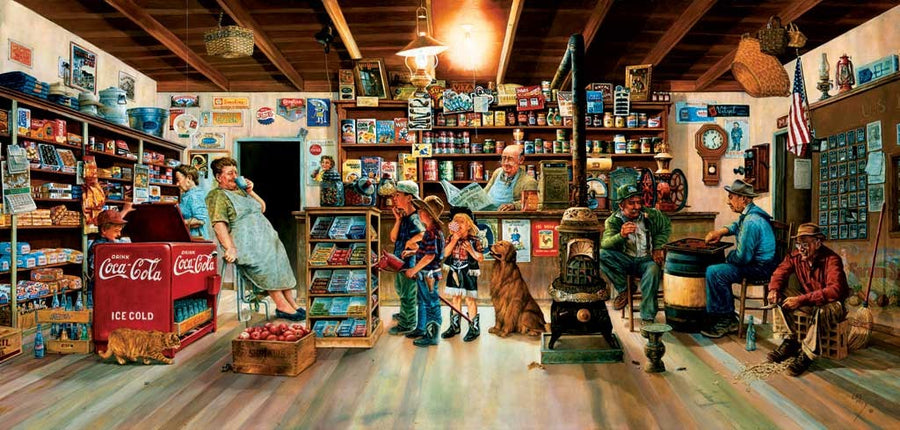 Little Shoppers by Les Ray 1000pc Puzzle