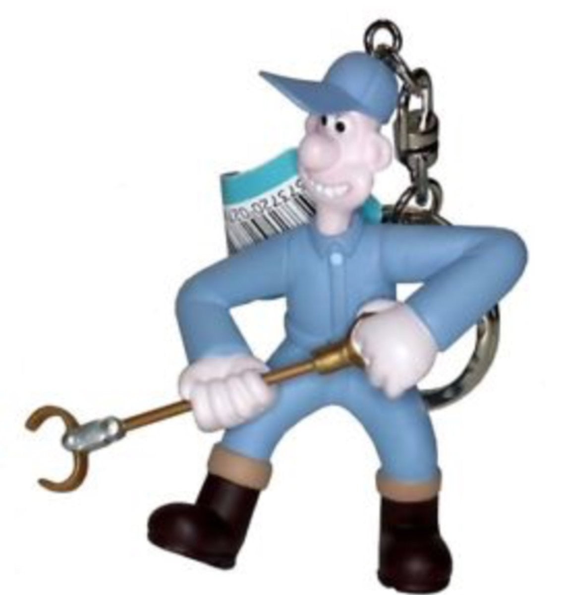 MAG Wallace With Anti-Pesto Grabber From The Curse Of The Were Rabbit (Keychain)