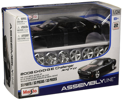 Maisto 1/24 2008 Dodge Challenger SRT8 (black) Die-Cast Metal Model Kit MA39280