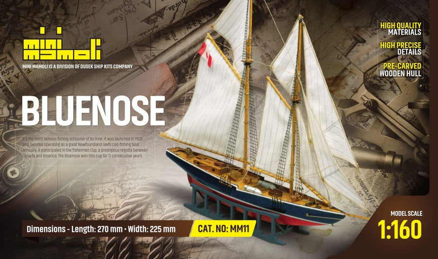 Mamoli 1/160 Bluenose Kit