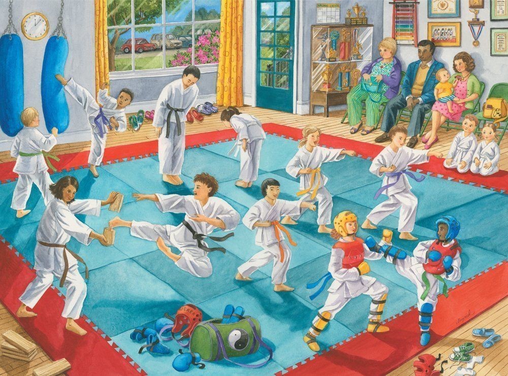 Martial Arts Class by Ingrid 100pcs Puzzle