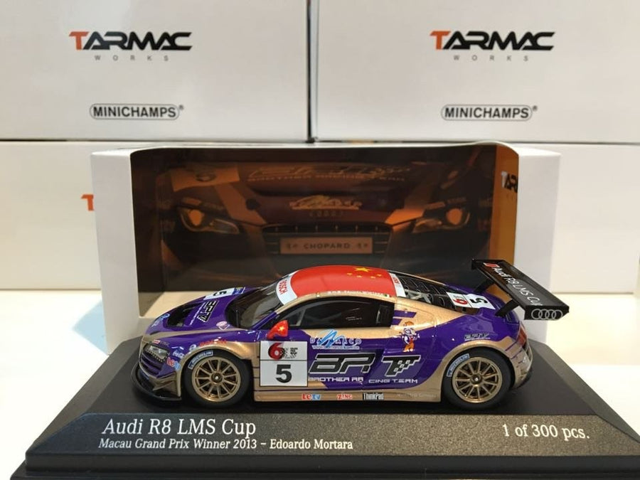 Minichamps x Tarmac Works 1/43 Audi R8 LMS Cup 2013 / Macau Grand Prix Winner / Edoardo Mortara