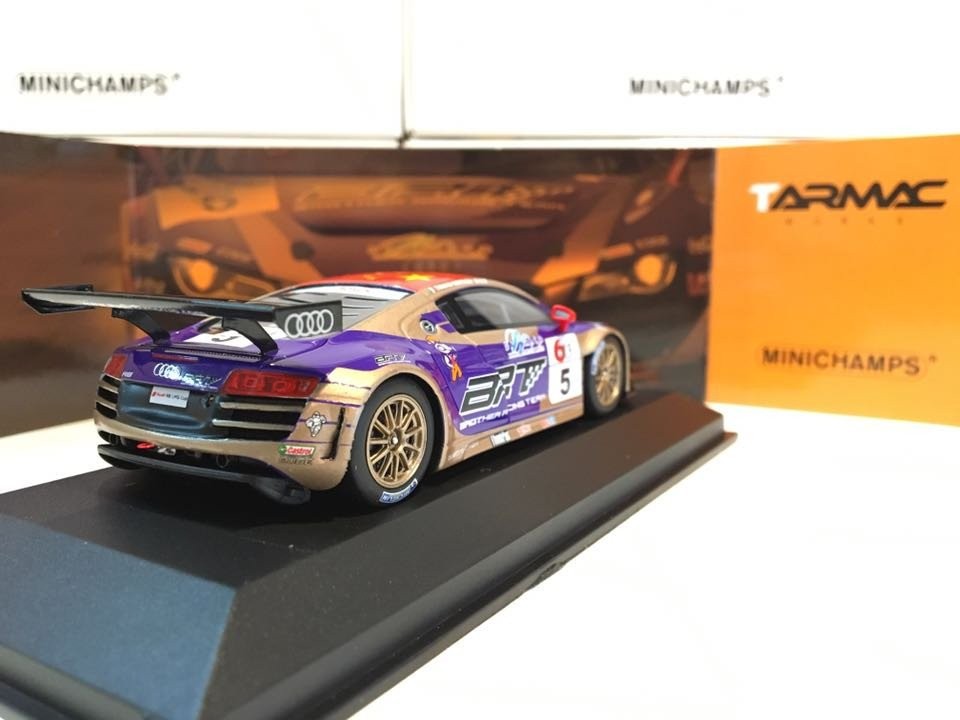 Minichamps x Tarmac Works 1/43 Audi R8 LMS Cup 2013 / Macau Grand Prix Winner / Edoardo Mortara