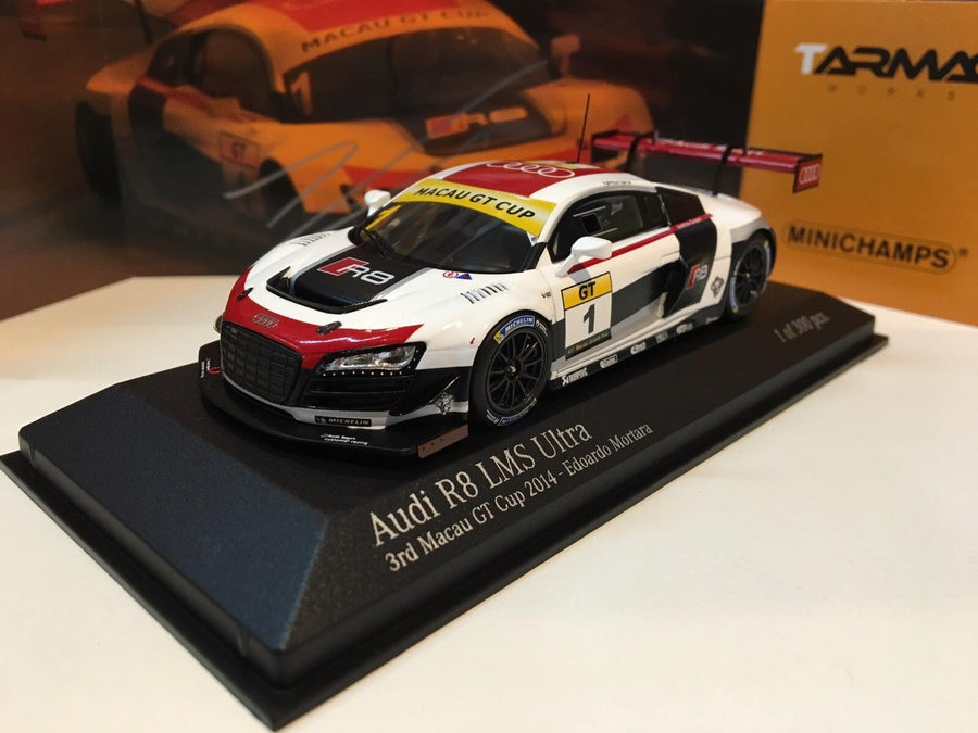 Minichamps x Tarmac Works 1/43 Audi R8 LMS Ultra / Macau GT Cup/ Edoardo Mortara