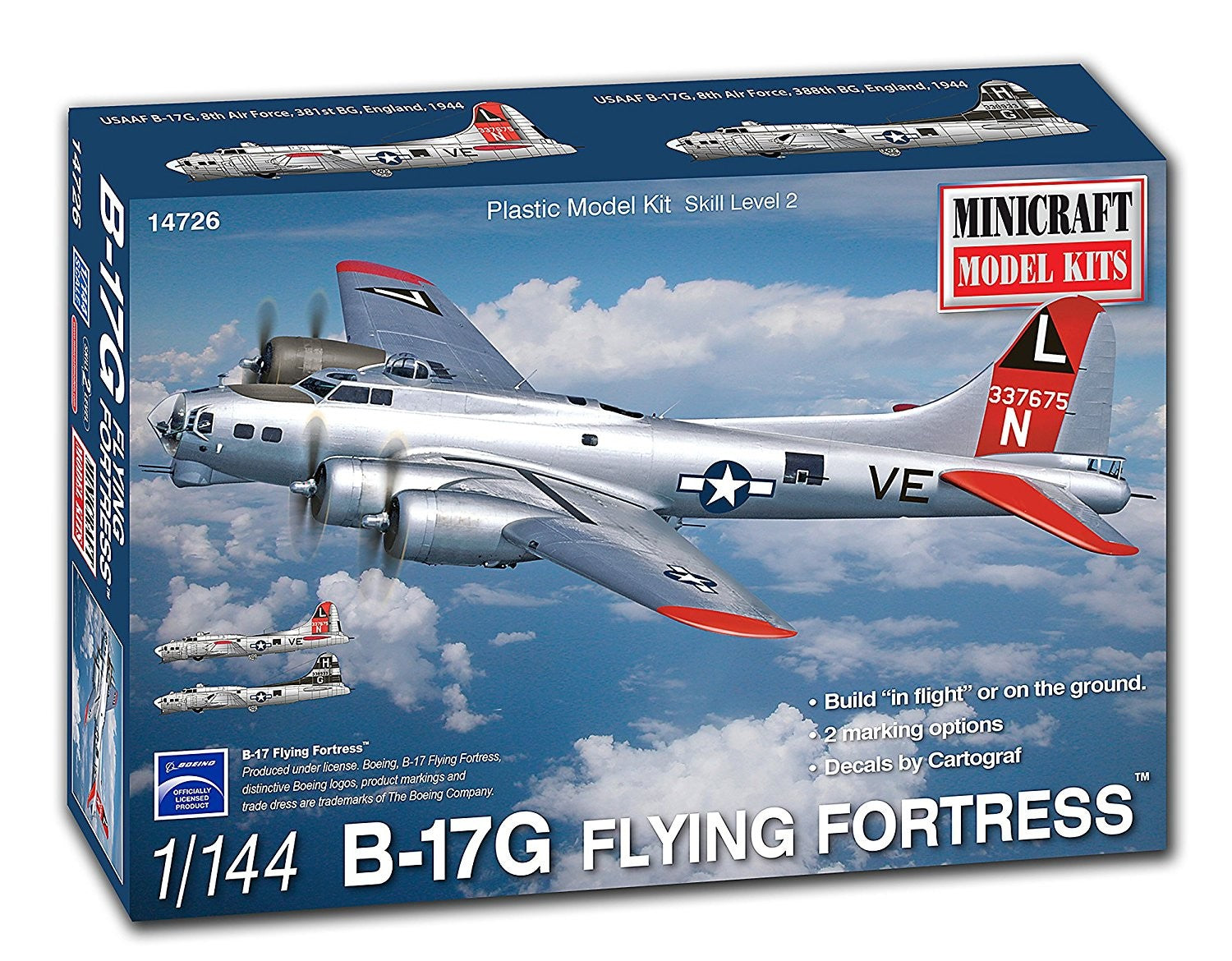 Minicraft 1/144 B-17G Flying Fortress Kit