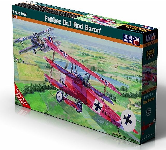 Mister Craft 1/48 Fokker DR.1 "Red Baron" Kit