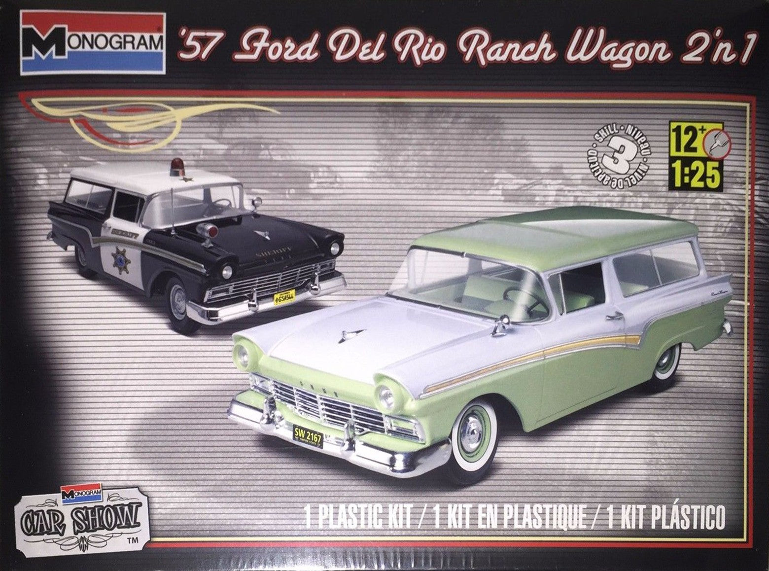 Monogram 1/25 '57 Ford Del Rio Ranch Wagon 2'n1 Kit