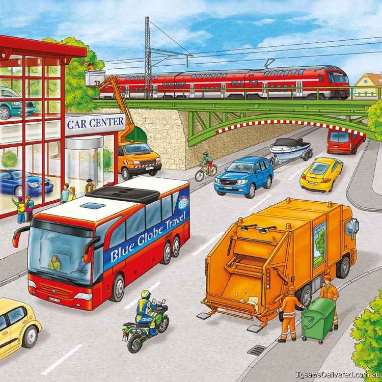 Motoring Along 3x49 pcs Puzzle