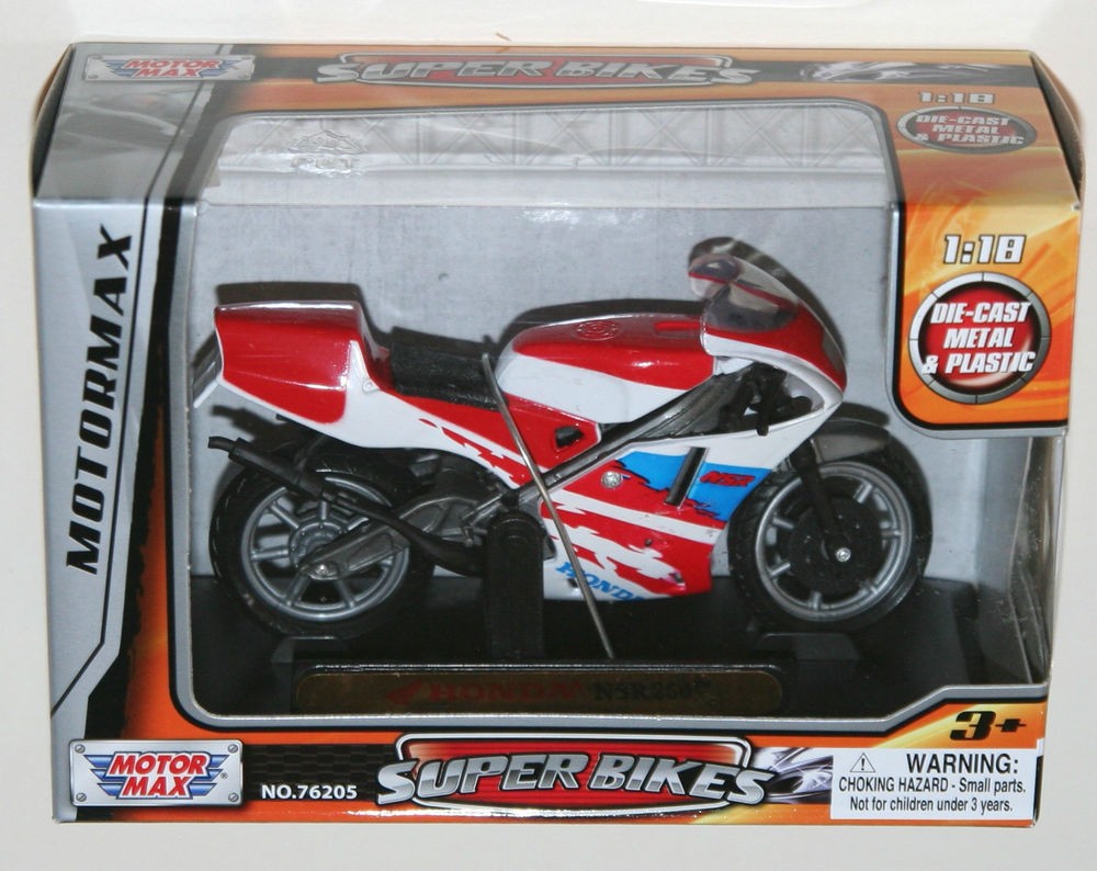 Motormax 1/18 Honda NSR250 (RED/WHITE)