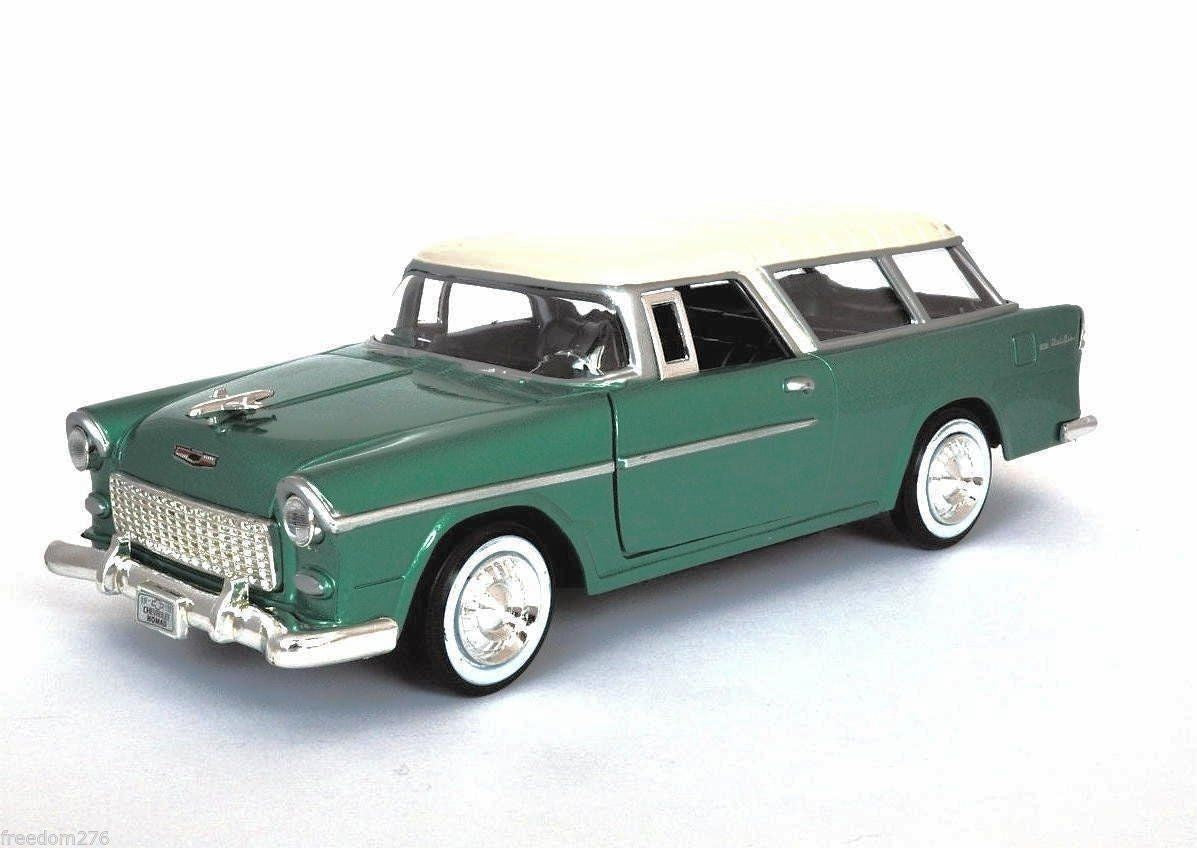 Motormax 1/24 1955 Chevrolet Bel Air Nomad (Green)