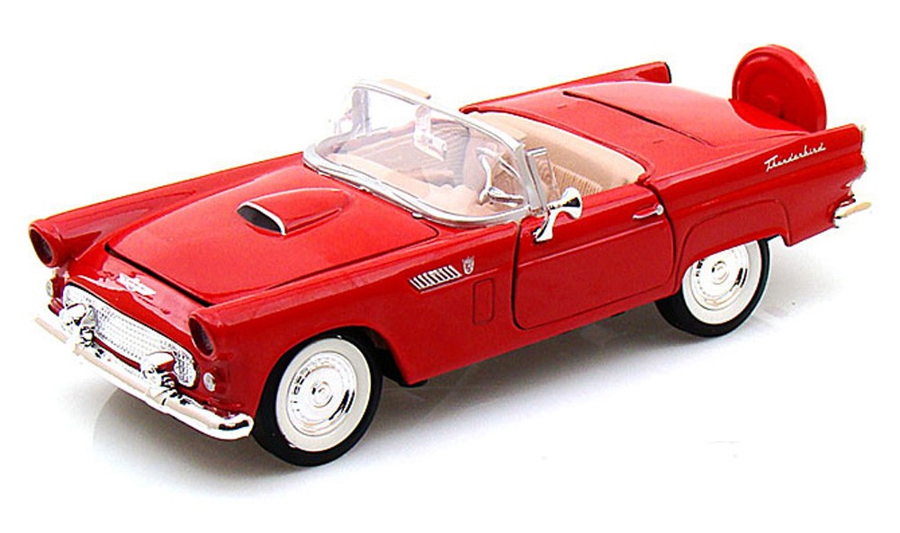 Motormax 1/24 1956 Ford Thunderbird Convertible (Red)