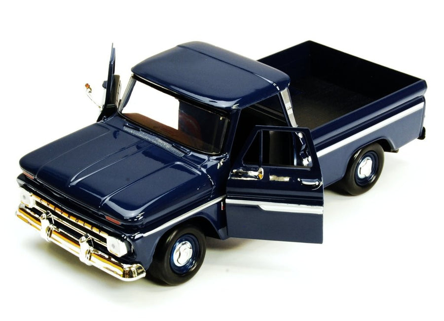 Motormax 1/24 1966 Chevy C10 Fleetside Pickup (Blue)