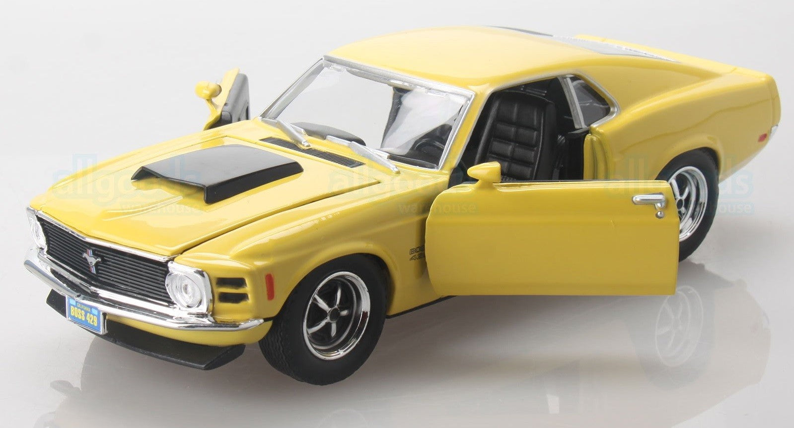 Motormax 1/24 1970 Ford Yellow Mustang Boss 429 (Yellow)