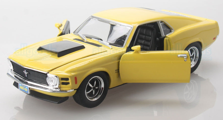 Motormax 1/24 1970 Ford Yellow Mustang Boss 429 (Yellow)