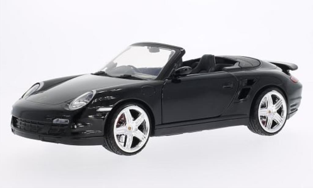 Motormax 1/24 Porsche 911 Turbo Cabriolet (Black)
