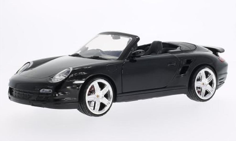 Motormax 1/24 Porsche 911 Turbo Cabriolet (Black)