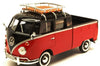 Motormax 1/24 Volkswagen Type 2 (T1) with Roofrack (Black/Red)