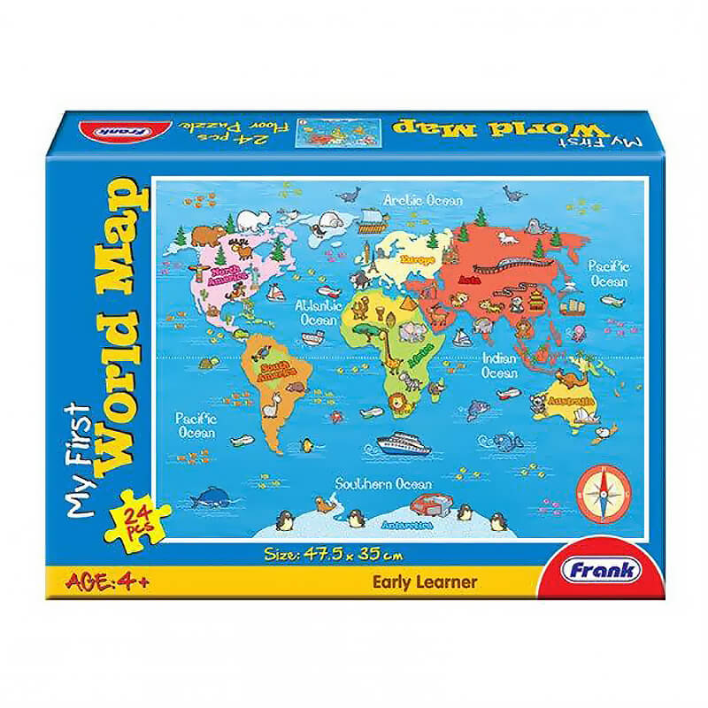 My First World Map 24pc Puzzles