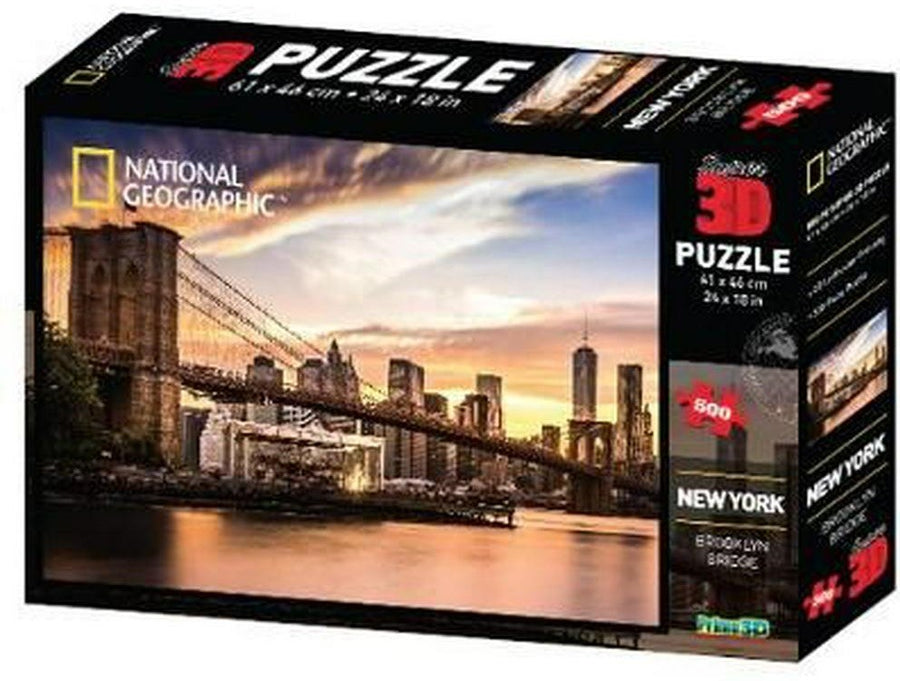New York : Brooklyn Bridge 500pcs 3D Puzzle