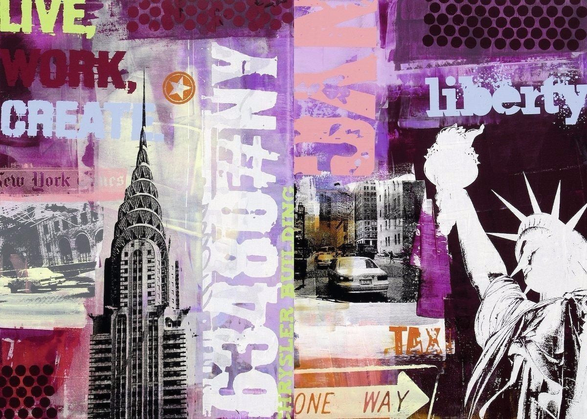 New York City Collage by Anna Flores 1000pcs Puzzle