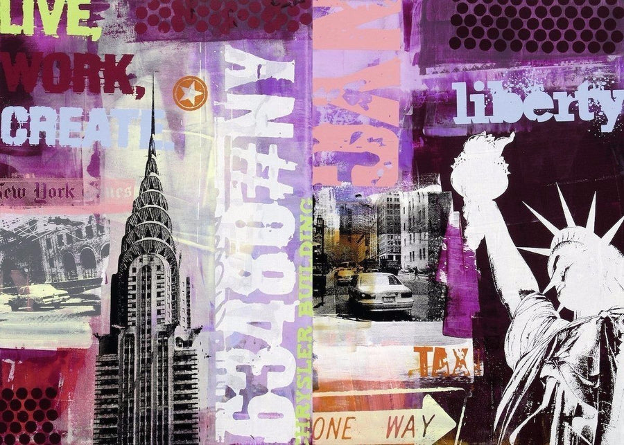 New York City Collage by Anna Flores 1000pcs Puzzle