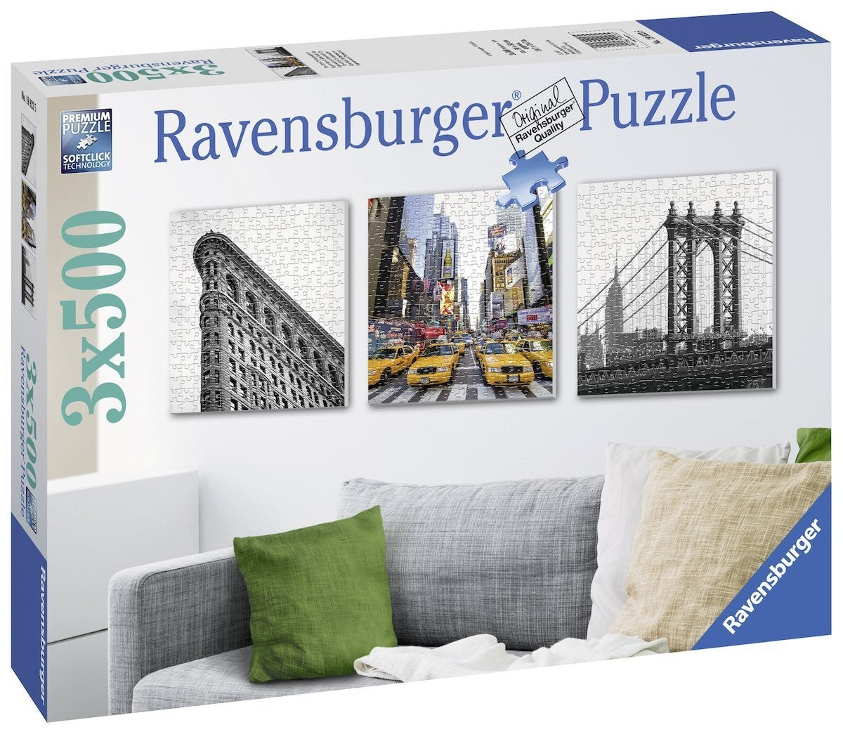 New York City Impressions 3x500pcs Puzzle