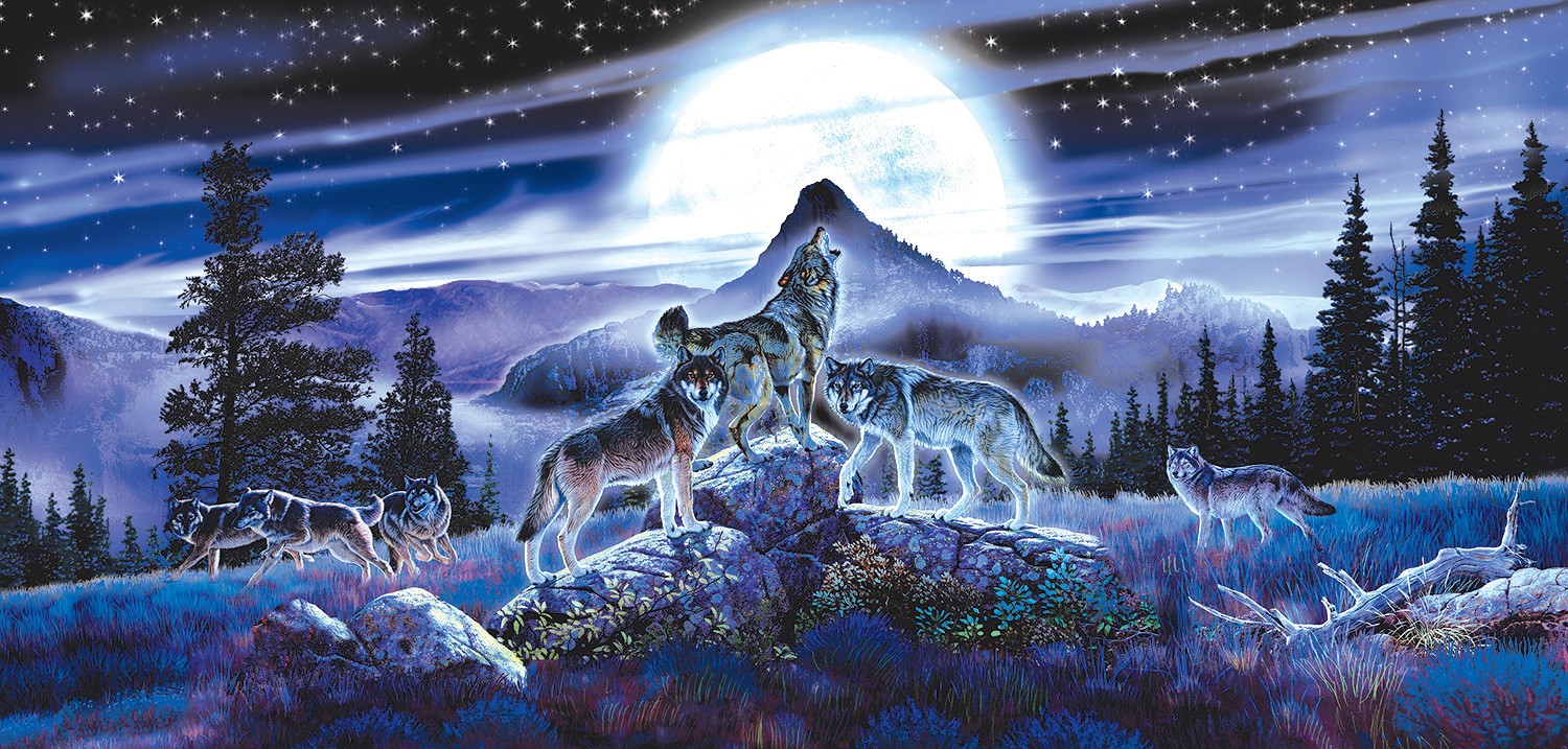 Night Wolves by Al Agnew 1000pc Puzzle